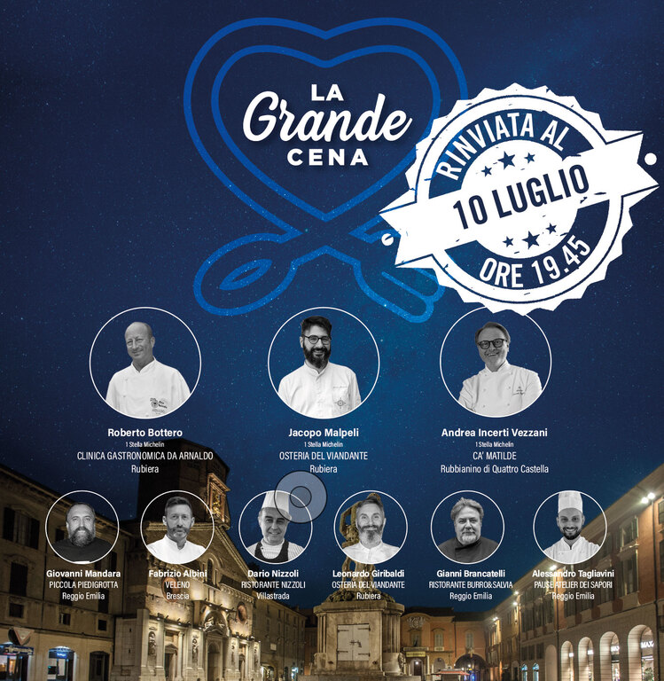 La Grande Cena è rimandata al 10 luglio